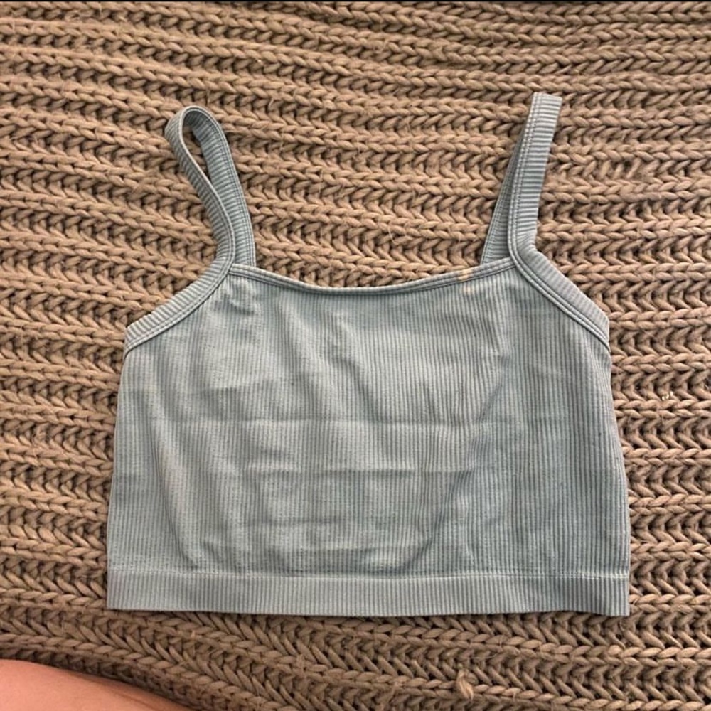 Super comfy ribbed cropped tank top
